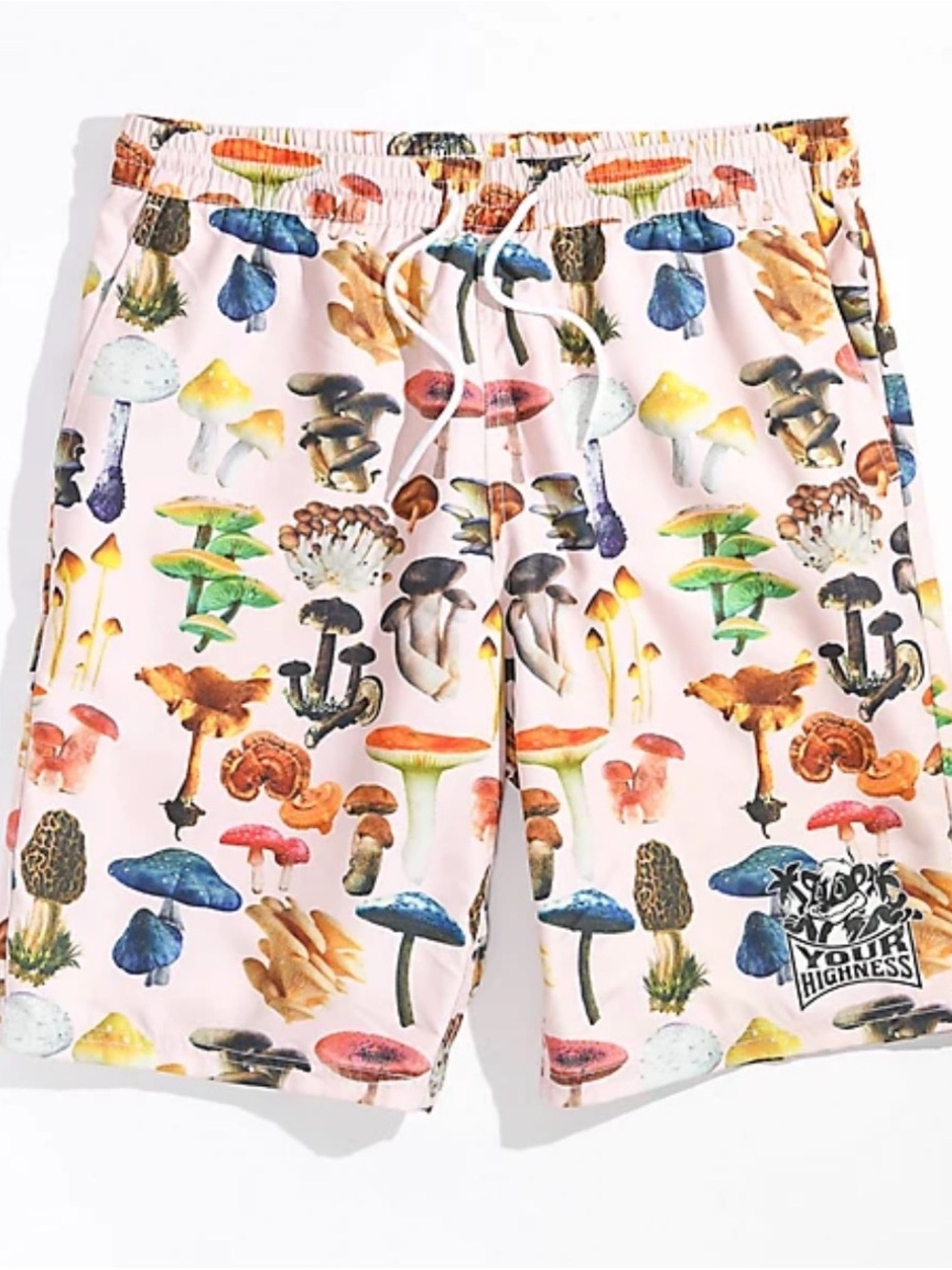 Your Highness LA Spores Natural Men's Board Mushroom Shorts Swimming Trunks Sz L